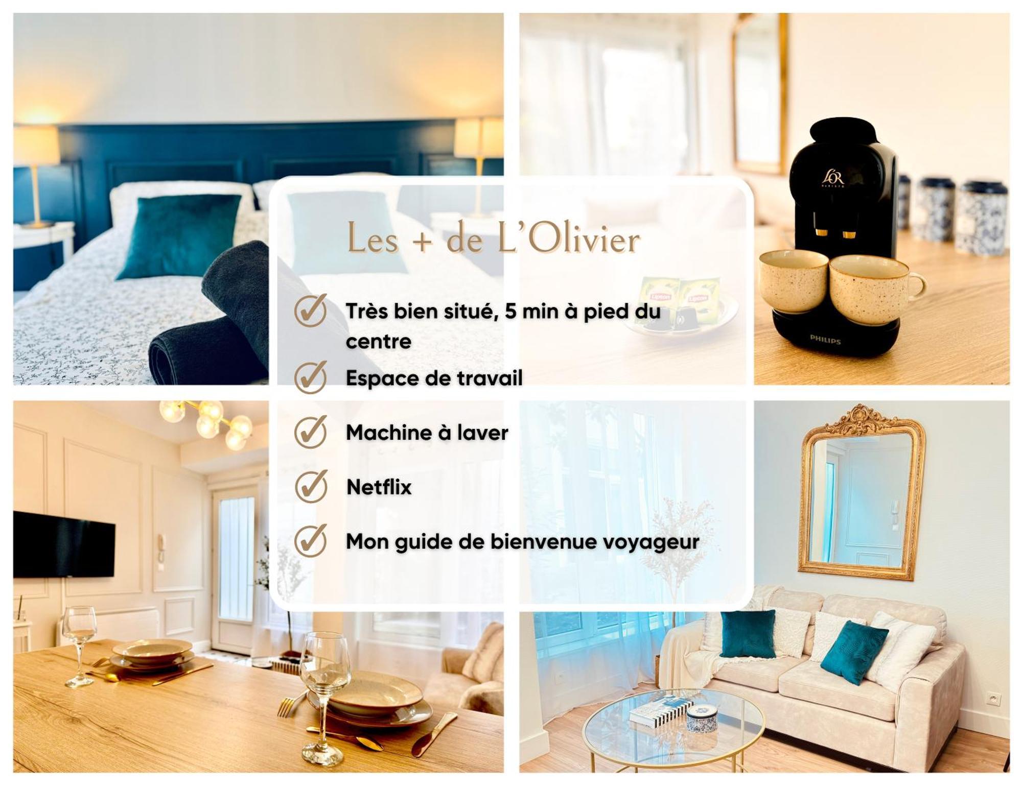L'Olivier - Netflix - Bureau - Proche Centre Troyes Appartement Buitenkant foto